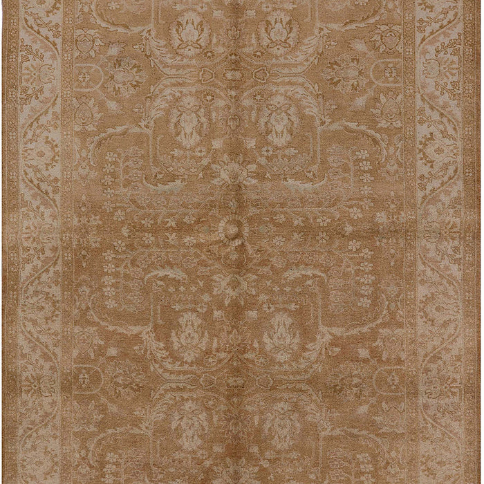 Mid-Century Modern Light Brown Oriental Rug, urb2972