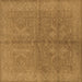 Square Oriental Brown Industrial Rug, urb2972brn