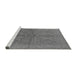 Sideview of Machine Washable Oriental Gray Industrial Rug, wshurb2972gry