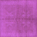 Square Oriental Purple Industrial Rug, urb2972pur