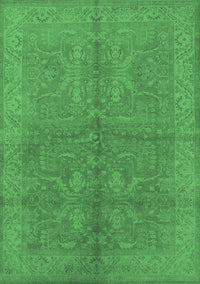 Oriental Emerald Green Industrial Rug, urb2972emgrn