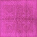 Square Oriental Pink Industrial Rug, urb2972pnk