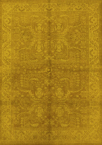 Oriental Yellow Industrial Rug, urb2972yw