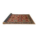 Sideview of Mid-Century Modern Brown Sand Brown Oriental Rug, urb2973