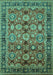 Oriental Turquoise Industrial Rug, urb2973turq