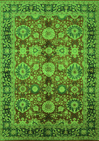 Oriental Green Industrial Rug, urb2973grn