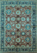 Oriental Light Blue Industrial Rug, urb2973lblu