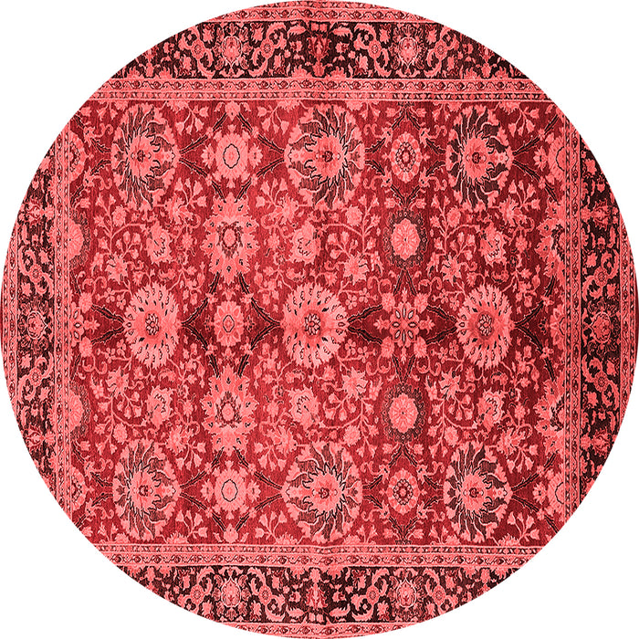 Machine Washable Oriental Red Industrial Rug, wshurb2973red