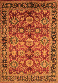 Oriental Orange Industrial Rug, urb2973org