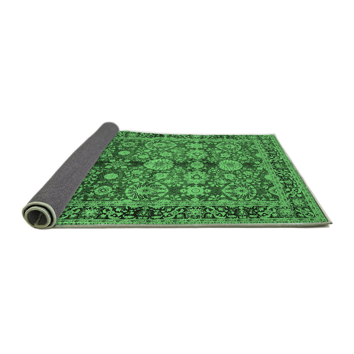 Sideview of Oriental Emerald Green Industrial Rug, urb2973emgrn