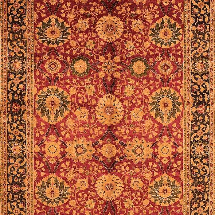 Machine Washable Oriental Orange Industrial Area Rugs, wshurb2973org