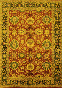 Oriental Yellow Industrial Rug, urb2973yw