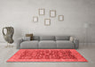 Industrial Red Washable Rugs