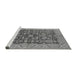 Sideview of Machine Washable Oriental Gray Industrial Rug, wshurb2974gry