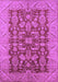 Machine Washable Oriental Purple Industrial Area Rugs, wshurb2974pur