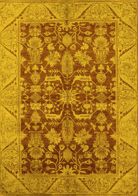 Oriental Yellow Industrial Rug, urb2974yw