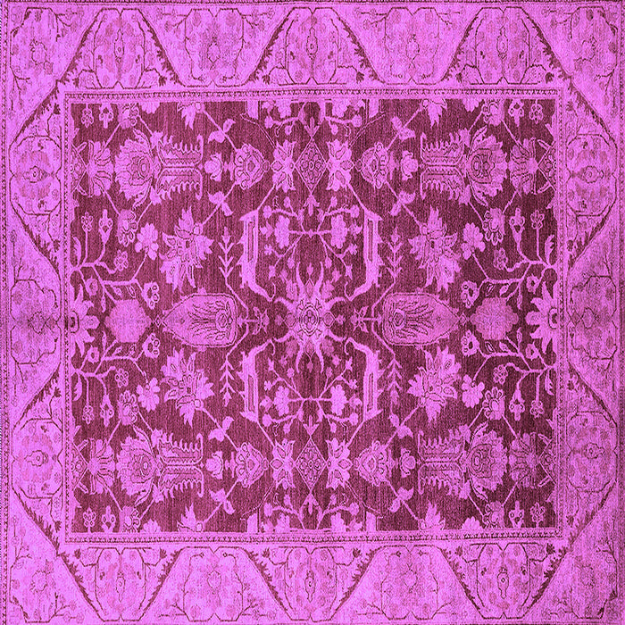 Square Oriental Purple Industrial Rug, urb2974pur