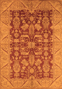 Oriental Orange Industrial Rug, urb2974org