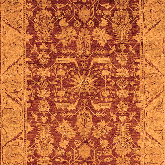 Machine Washable Oriental Orange Industrial Area Rugs, wshurb2974org