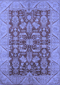 Oriental Blue Industrial Rug, urb2974blu