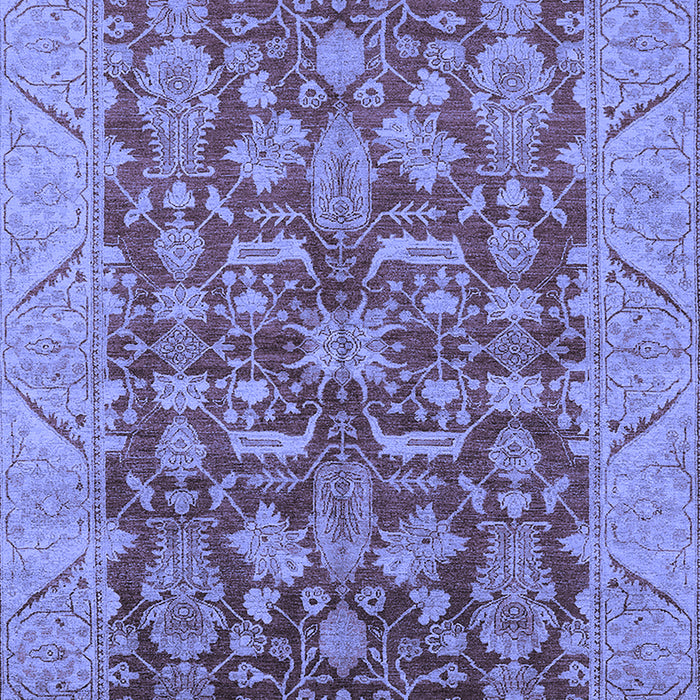 Oriental Blue Industrial Rug, urb2974blu