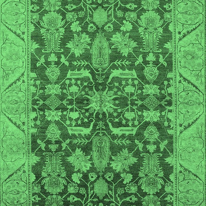 Oriental Emerald Green Industrial Rug, urb2974emgrn