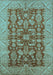 Oriental Light Blue Industrial Rug, urb2974lblu