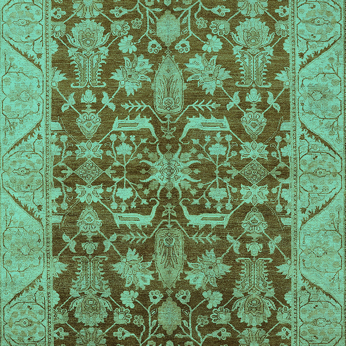 Oriental Turquoise Industrial Rug, urb2974turq