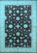 Oriental Light Blue Industrial Rug, urb2975lblu