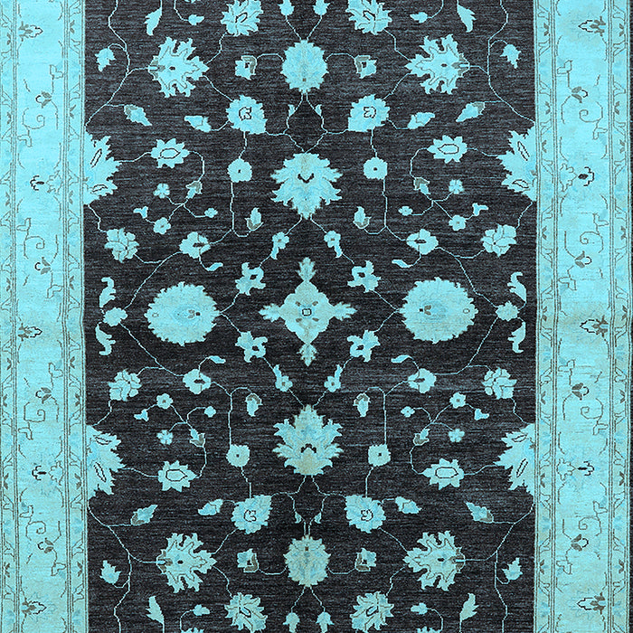 Oriental Light Blue Industrial Rug, urb2975lblu