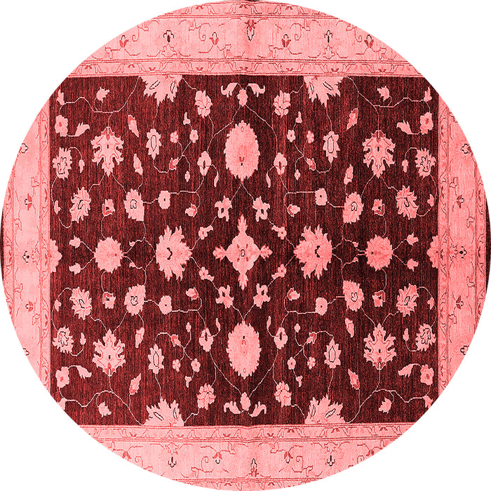Machine Washable Oriental Red Industrial Rug, wshurb2975red