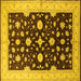 Square Oriental Yellow Industrial Rug, urb2975yw