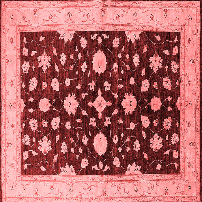 Machine Washable Oriental Red Industrial Rug, wshurb2975red