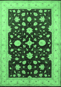 Oriental Emerald Green Industrial Rug, urb2975emgrn