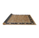 Sideview of Mid-Century Modern Sienna Brown Oriental Rug, urb2976