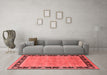 Industrial Red Washable Rugs