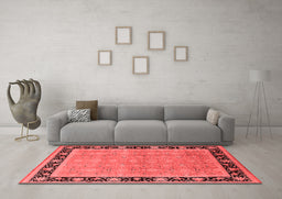 Industrial Red Washable Rugs