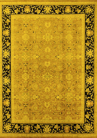 Oriental Yellow Industrial Rug, urb2976yw