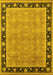 Oriental Yellow Industrial Rug, urb2976yw