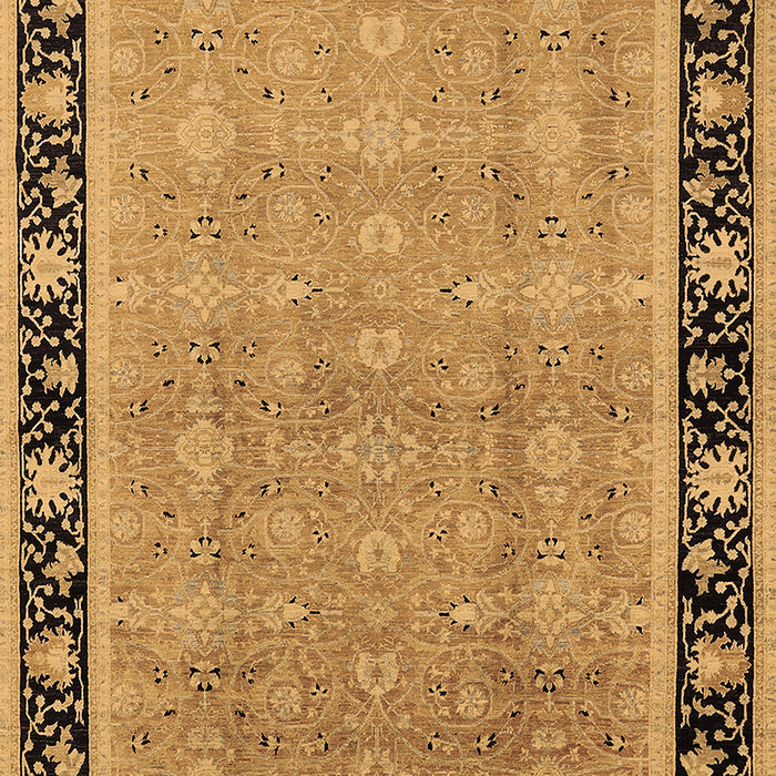 Machine Washable Oriental Brown Industrial Rug, wshurb2976brn