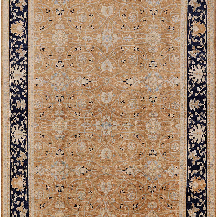 Mid-Century Modern Sienna Brown Oriental Rug, urb2976
