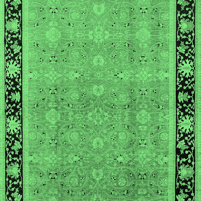 Oriental Emerald Green Industrial Rug, urb2976emgrn