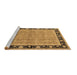 Sideview of Machine Washable Oriental Brown Industrial Rug, wshurb2976brn