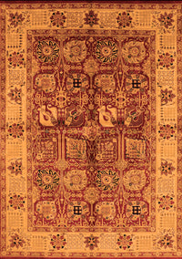 Oriental Orange Industrial Rug, urb2977org