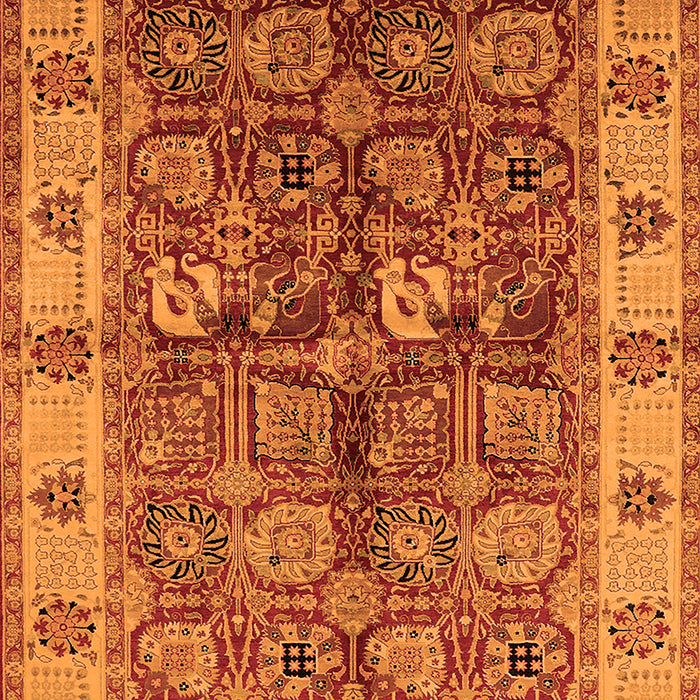 Oriental Orange Industrial Rug, urb2977org