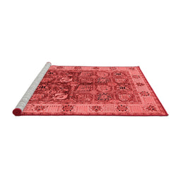 Industrial Red Washable Rugs