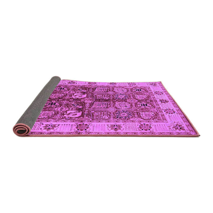 Sideview of Oriental Purple Industrial Rug, urb2977pur