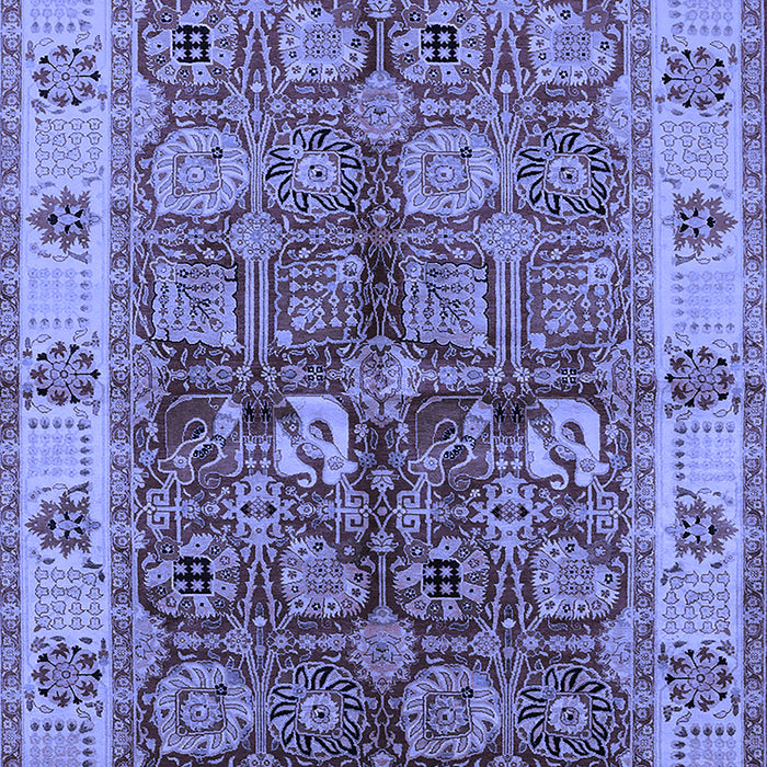 Oriental Blue Industrial Rug, urb2977blu