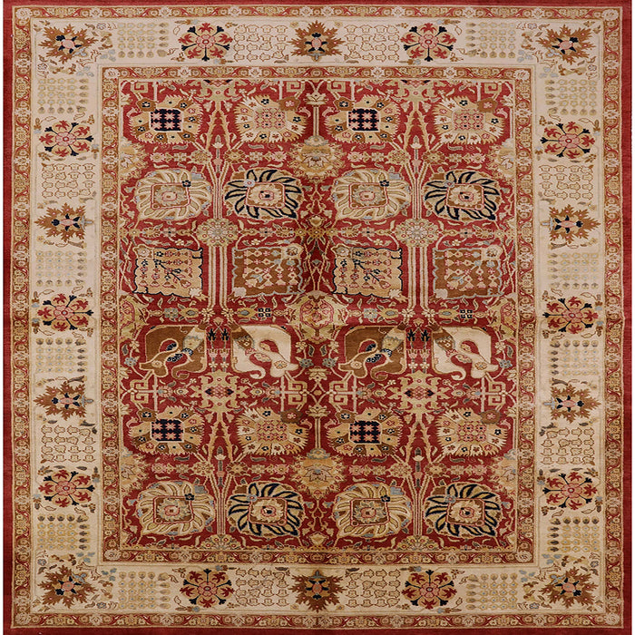 Square Machine Washable Industrial Modern Brown Sand Brown Rug, wshurb2977