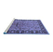 Sideview of Machine Washable Oriental Blue Industrial Rug, wshurb2978blu